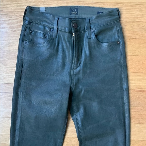 Citizens of Humanity Rocket High Rise Skinny Coated Camo Jeans size 25 - Picture 4 of 14